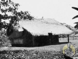 Casa estilo mazateca en Motzorongo, típica de esta región a principios del siglo XX.