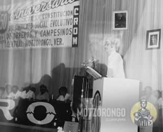 Celebraciones del cincuentenario de la constitución del sindicato de obreros de Motzorongo.