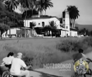 Escena de la antigua estación del ferrocarril y la tienda grande, como parte del comercial de Nestlé.