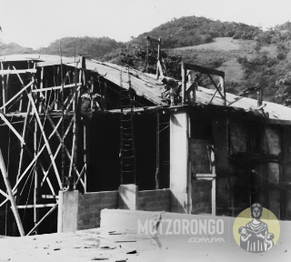Trabajos de la construcción del Cine "7 de Mayo".