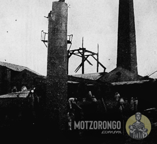Construcción de las chimeneas del ingenio azucarero Motzorongo, cuando el molino ya estaba terminado y la compañía daba empleo estable a más de 500 trabajadores.