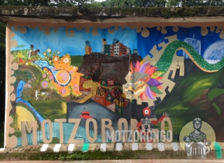 Mural de Motzorongo en el barrio El Infiernillo.