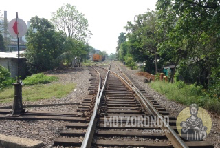 Vías del ferrocarril en el barrio La Soledad.