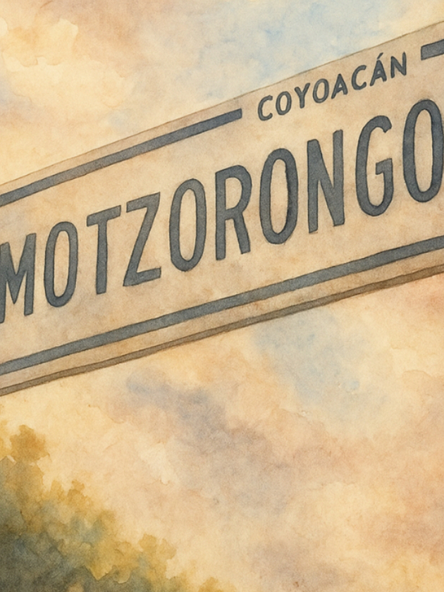 La calle llamada Rancho Motzorongo en Coyoacán